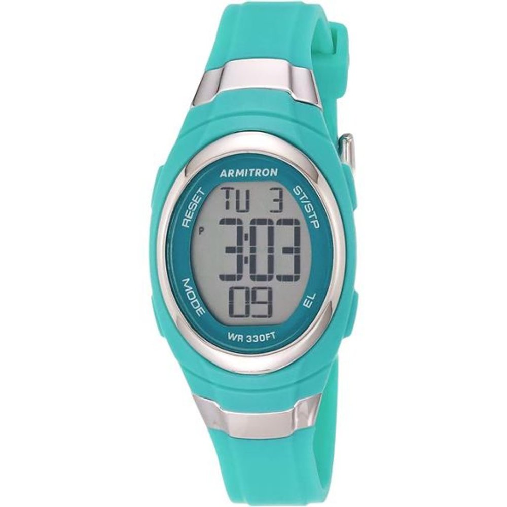 Armitron Sport Women's Digital Chronograph Resin Strap Watch, 45/7034